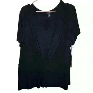 HALOGEN CUTE BLACK SIMPLE CAMI